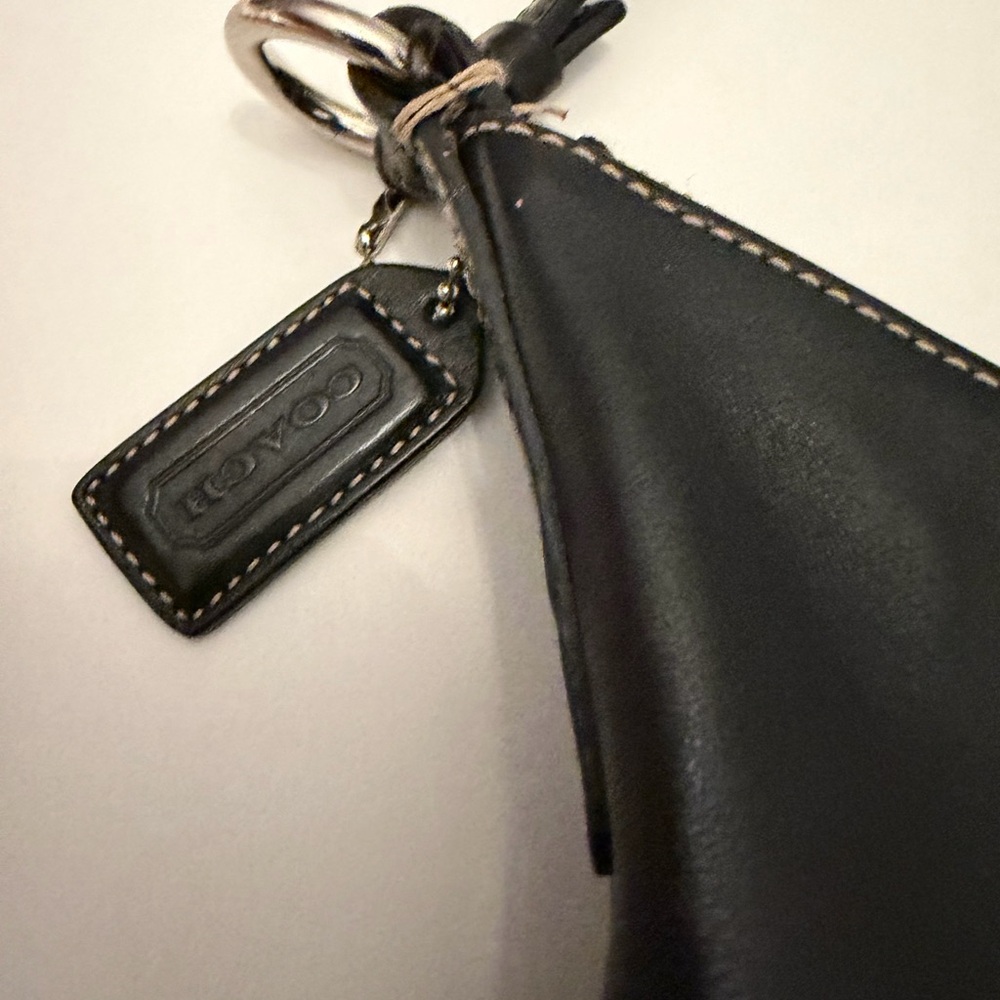 Coach Black Vintage Leather Hobo Bag - Picture 10 of 13